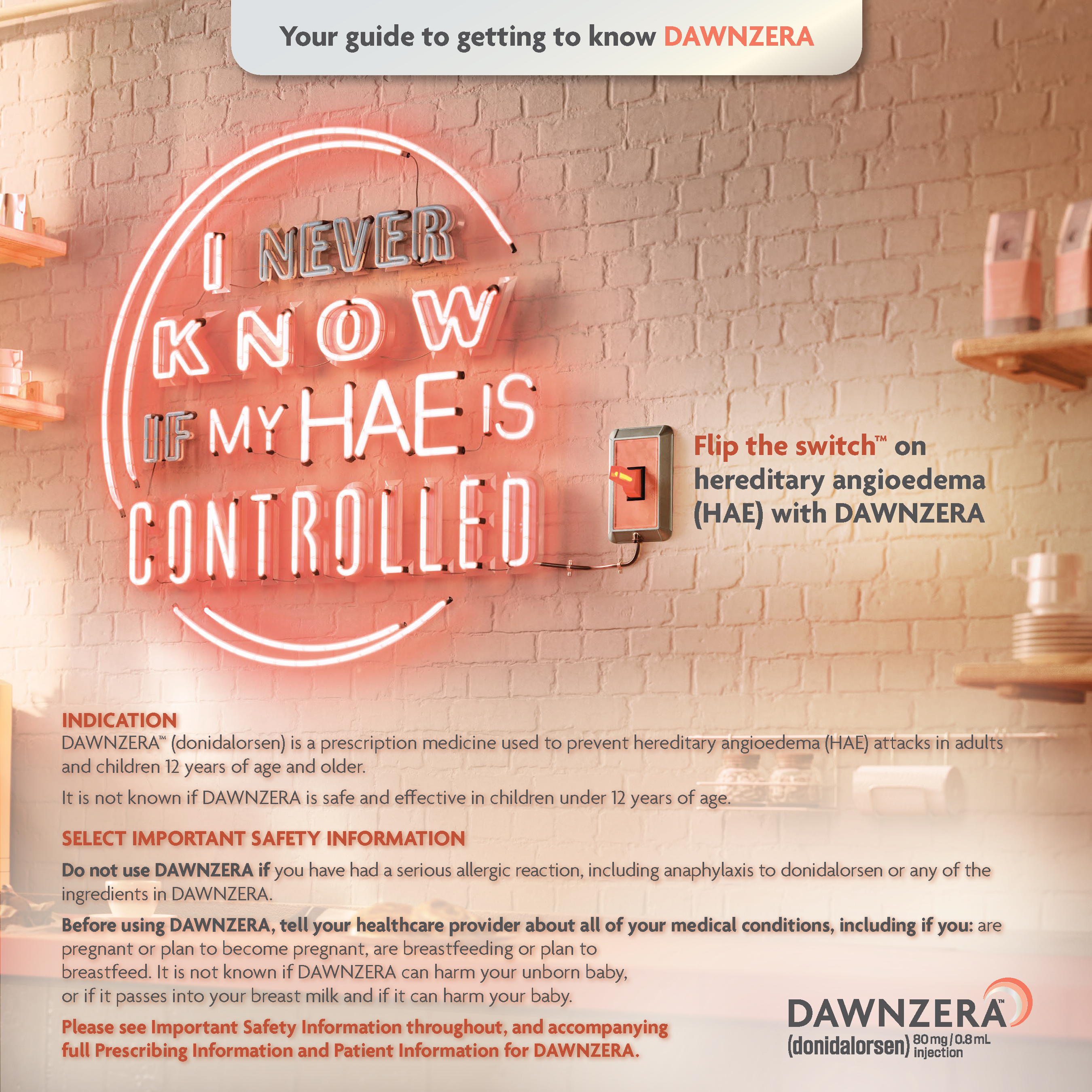 A preview of the patient brochure guide.